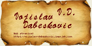 Vojislav Dabesković vizit kartica